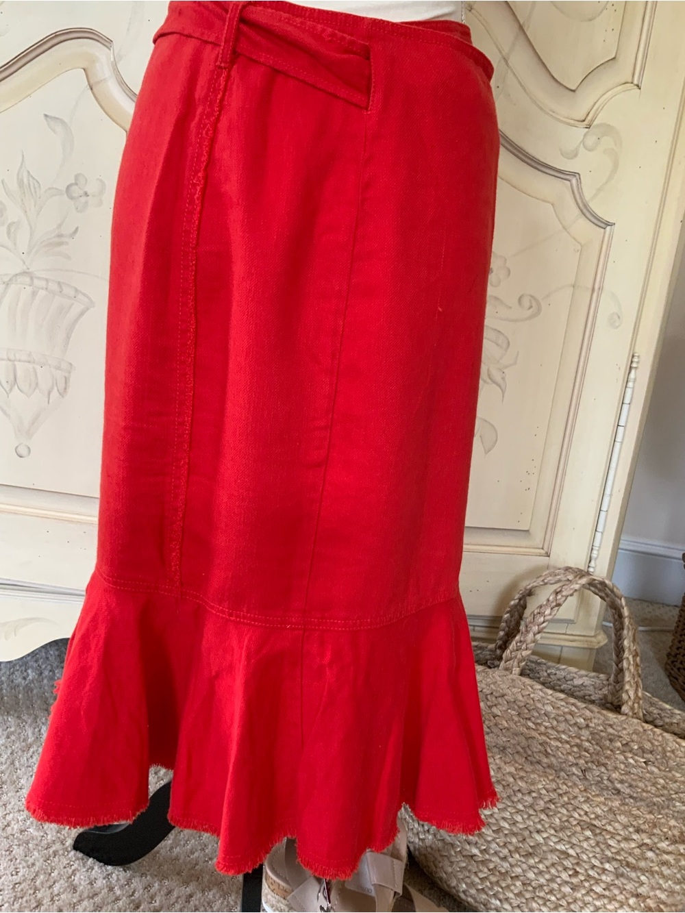 Anthropologie Holding Horses Ruffle Wrap Skirt - Picture 4 of 12